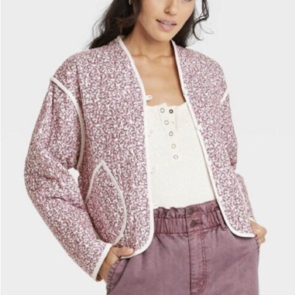 Universal Thread Quilted Floral Jacket